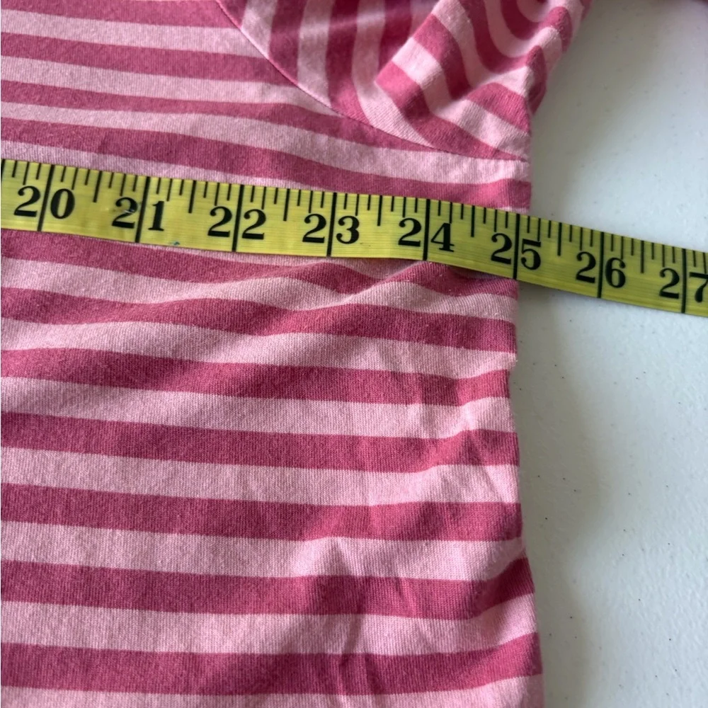 Talbots‎ Petite 3X Long Sleeve Stripe Pink Tee Casual Cotton Classic Comfy Soft